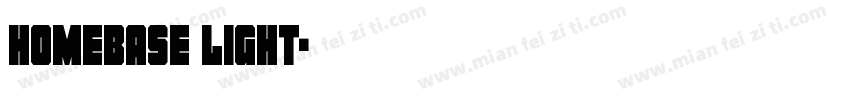 Homebase Light字体转换